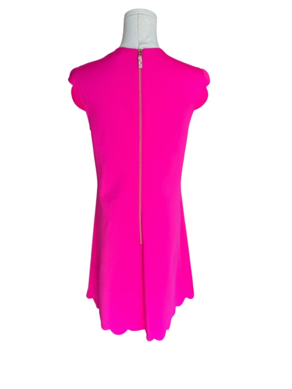 Ted Baker - Torrrii Tunic Shift Dress Hot Pink Scalloped Trim Size 2 (US 4–6) - Picture 4 of 9